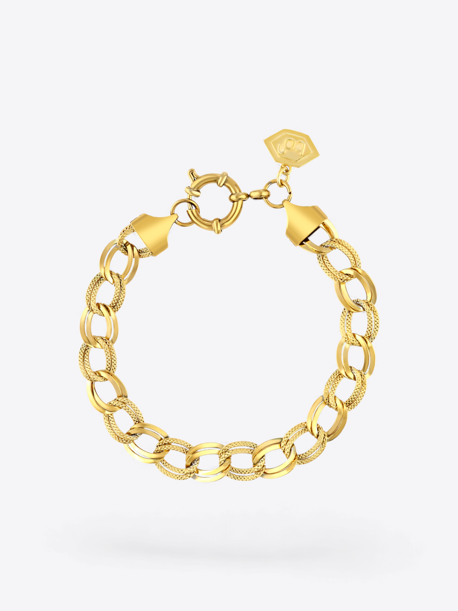 Vera Zaman Kapsülü Bileklik (316L Paslanmaz Çelik) Gold