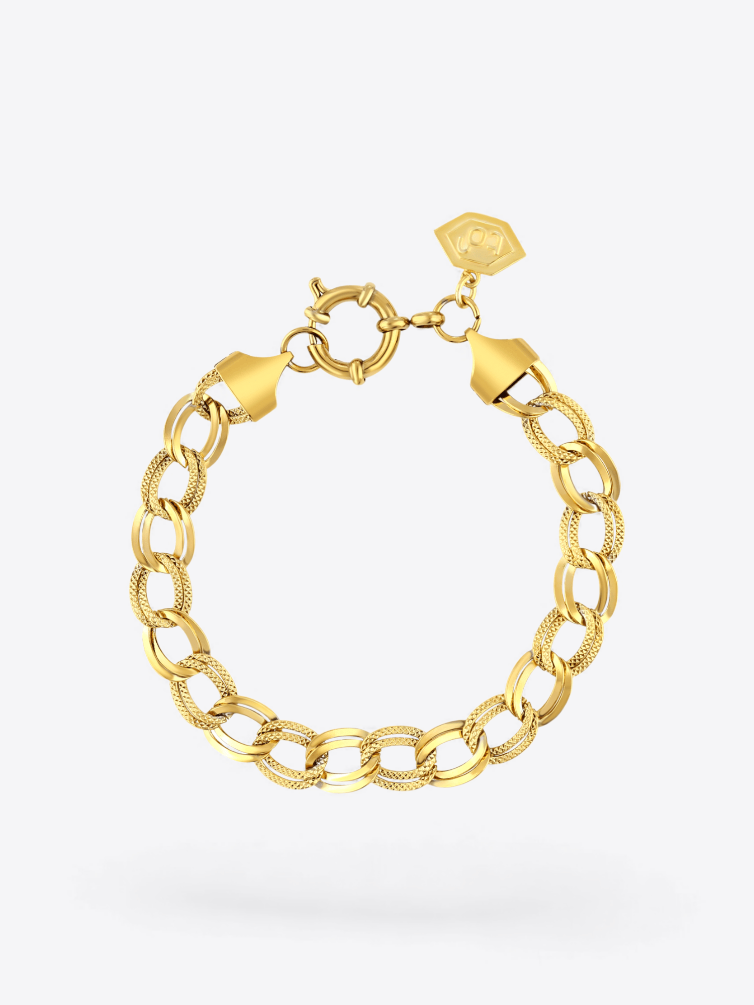 Vera Zaman Kapsülü Bileklik (316L Paslanmaz Çelik) Gold - Text To Next