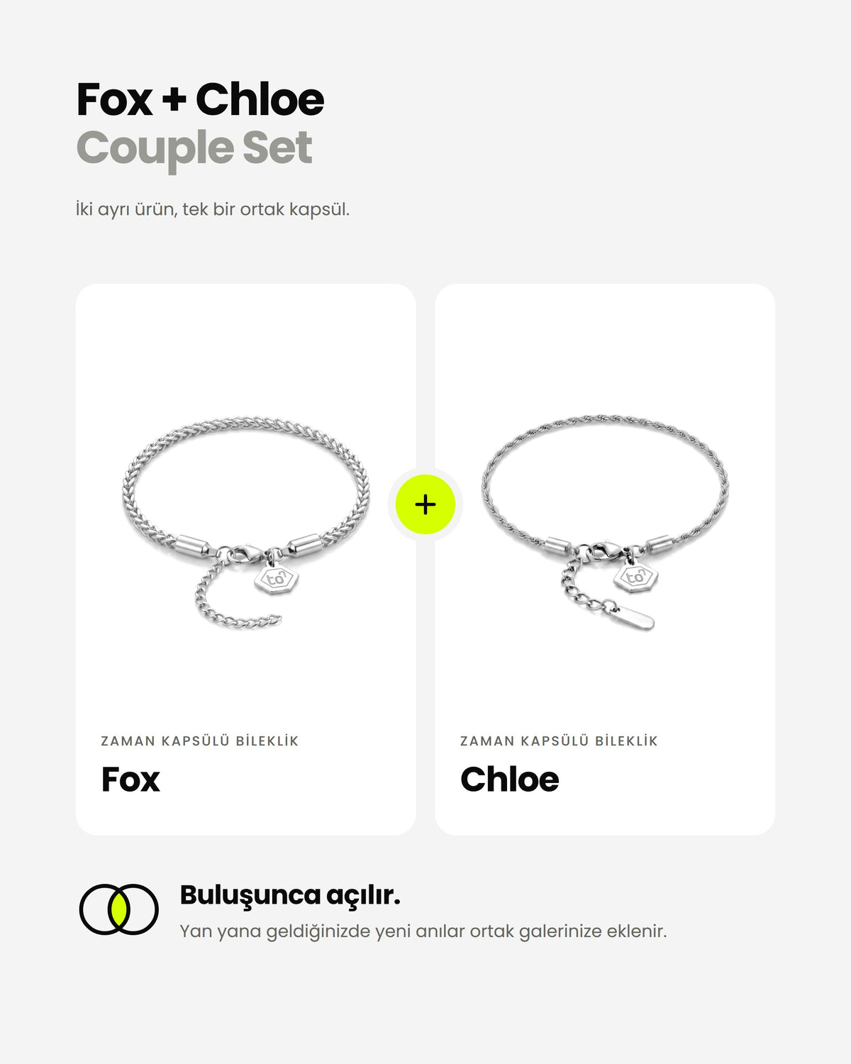 Fox + Chloe Couple Zaman Kapsülü – Couple set – sette neler var