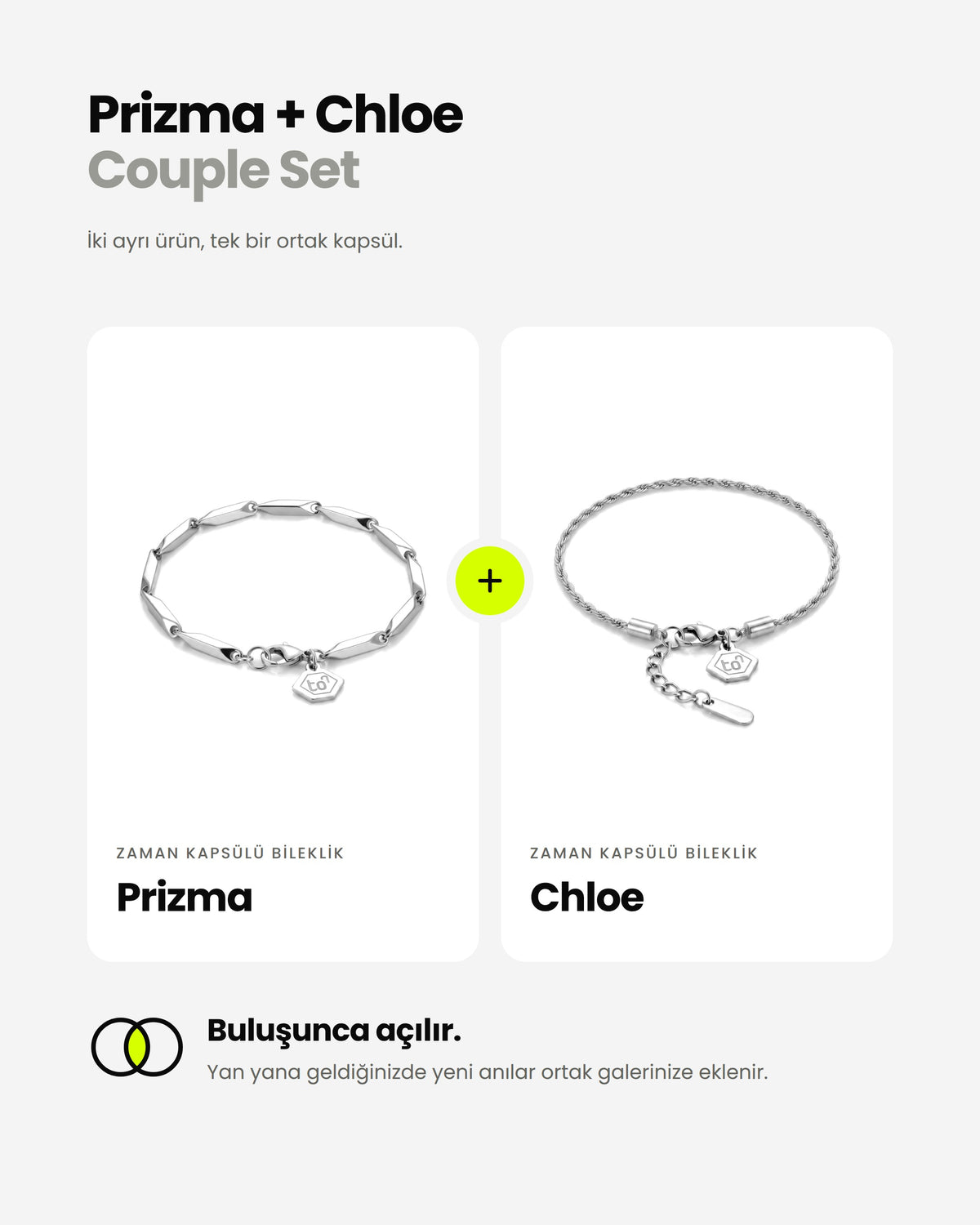 Prizma + Chloe Couple Zaman Kapsülü – Couple set – sette neler var