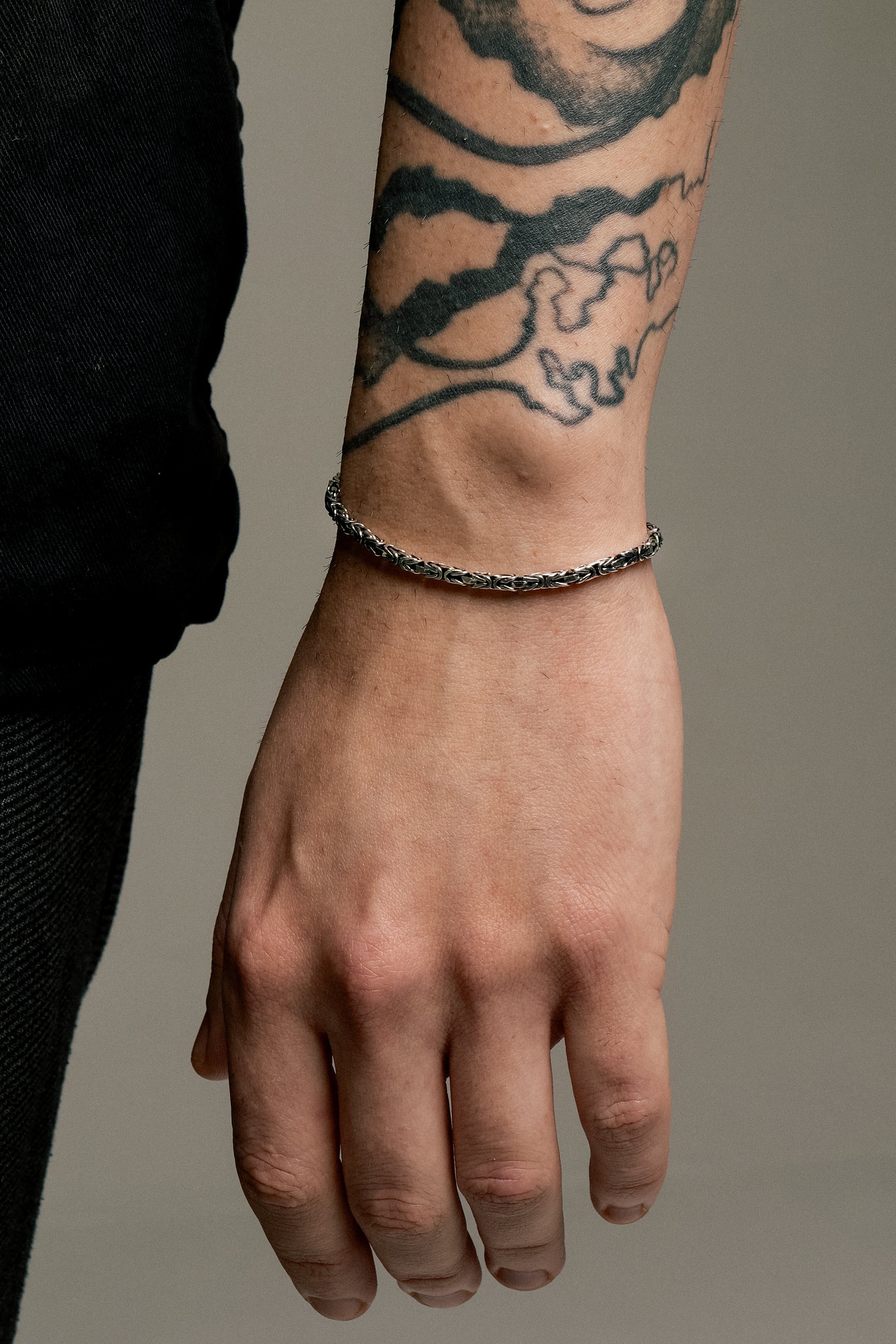 Kral Zaman Kapsülü Bileklik (925 Ayar Gümüş) Couple - Text To Next