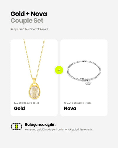 Gold + Nova Couple Zaman Kapsülü – Couple set – sette neler var