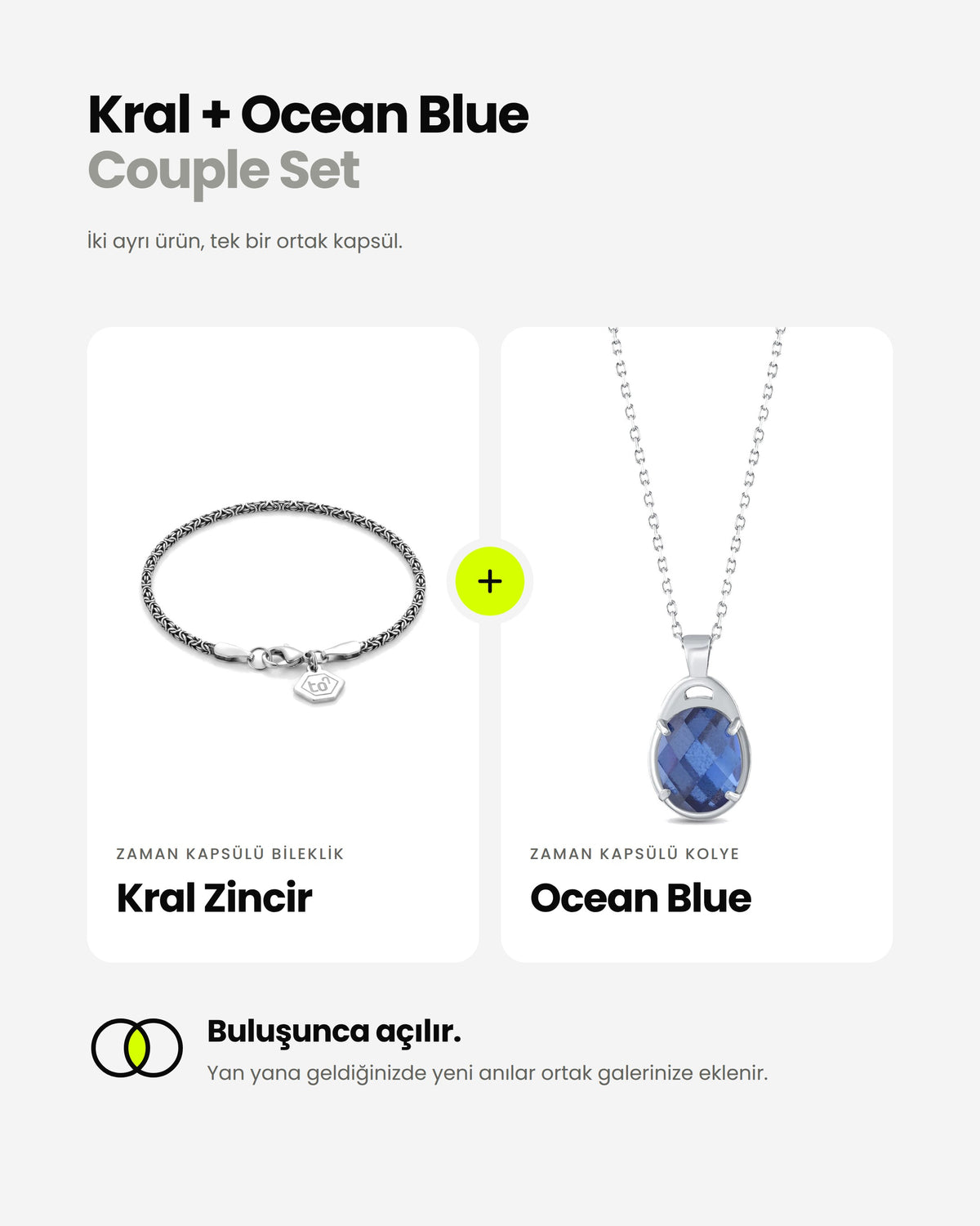 Kral + Classic Ocean Blue Couple Zaman Kapsülü Kişi/2399 - Text To Next