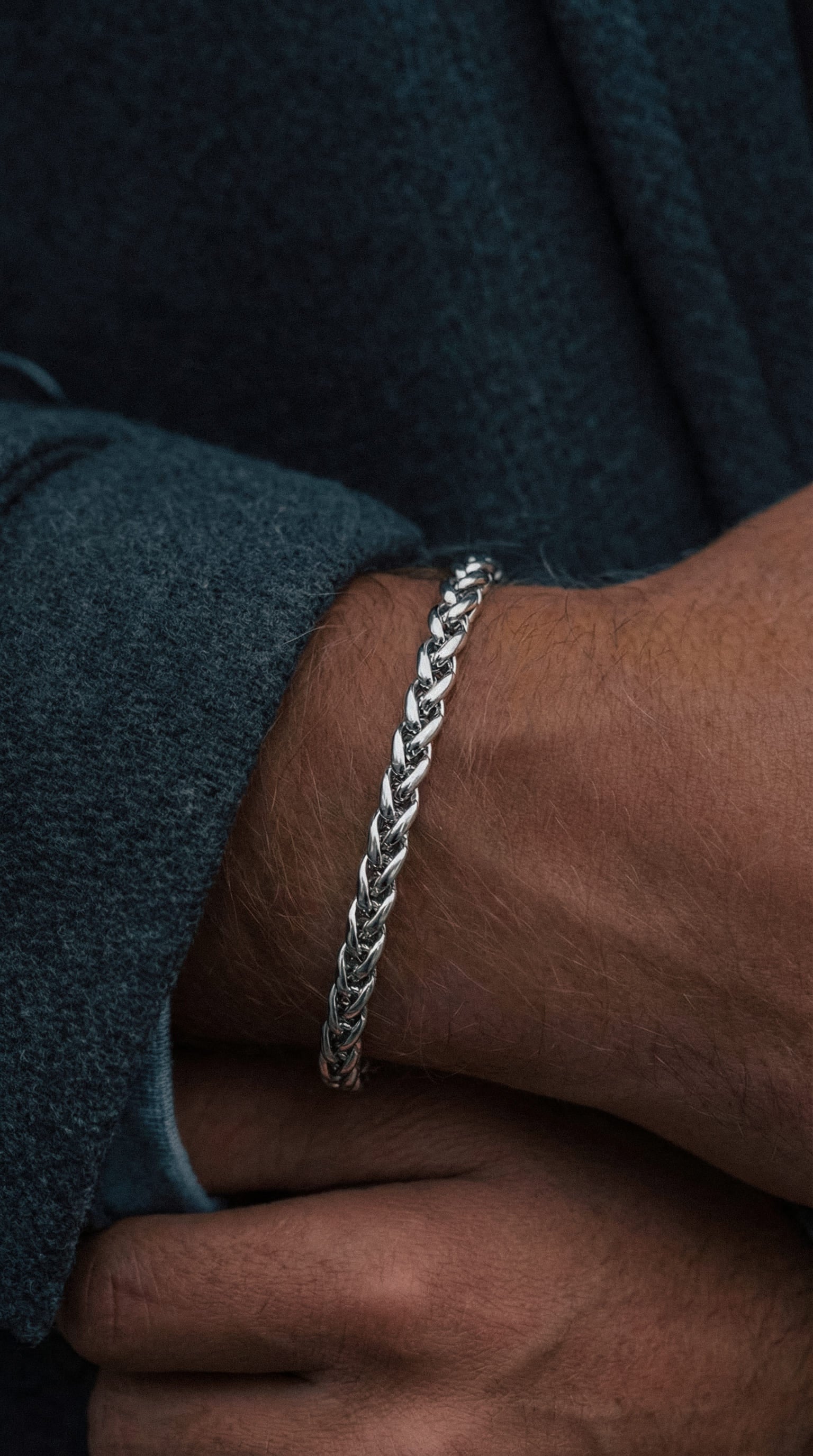 Luna Zaman Kapsülü Bileklik (316L Paslanmaz Çelik) Couple - Text To Next