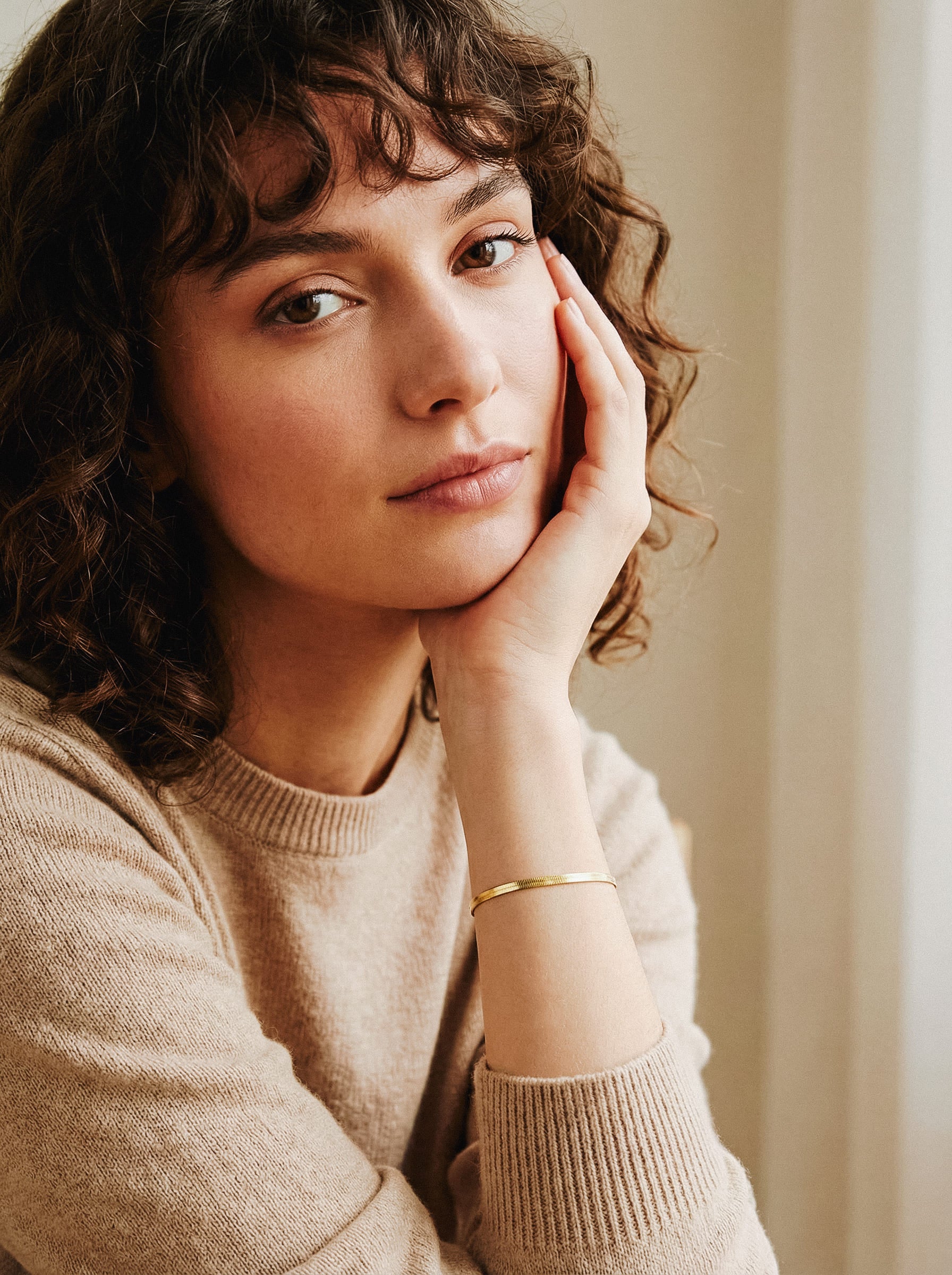 Santorin Zaman Kapsülü Bileklik (316L Paslanmaz Çelik) Gold - Text To Next