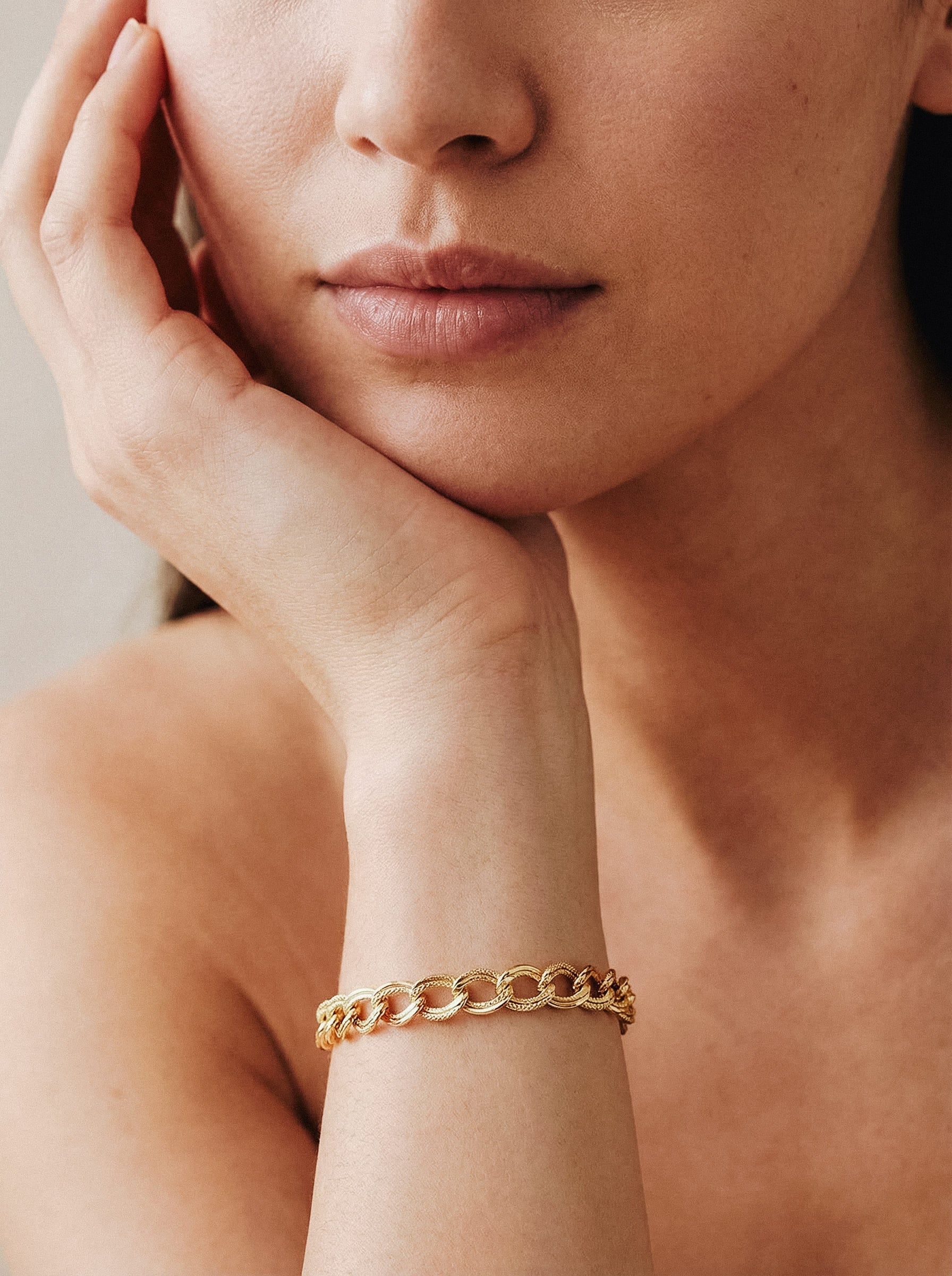 Vera Zaman Kapsülü Bileklik (316L Paslanmaz Çelik) Gold - Text To Next