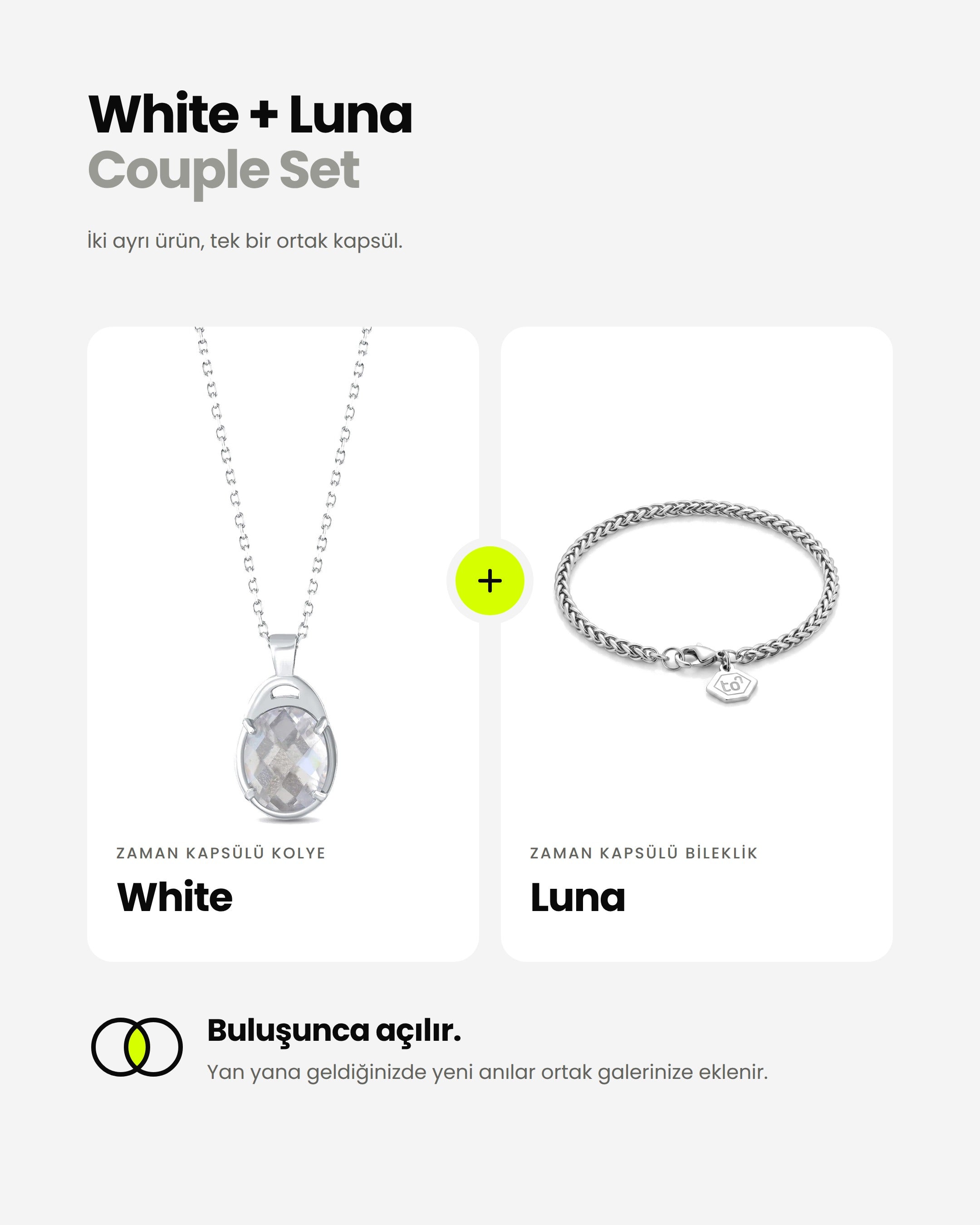White + Luna Couple Zaman Kapsülü - Text To Next
